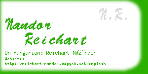 nandor reichart business card